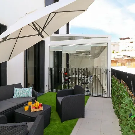 Garden Studio In Centre With Roof Solarium And Pool By Rafleys Torremolinos